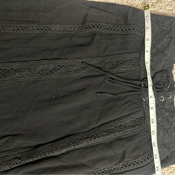 Shyanne Black High low Hippie Boho skirt size M - Picture 5 of 7